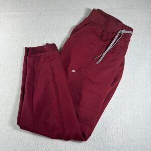 Fabletics On-Call Scrub Jogger XL Wine Limited Color Regular Medical Nurse